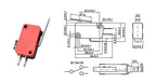 5/10pcs Micro SPDT On Off Momentary Switch Travel Limit Switch 1NO1NC Roller Lever V-15 V-151 V-152 V-153 V-154 V-155 V-156-1C25