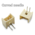 50pcs Micro JST MX1.25 Straight needle/curved needle Connector 2Pin~12Pin Male Pin Header Right Angle 90°/180° 1.25mm Pitch