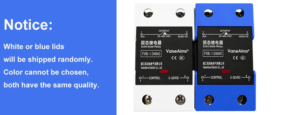 Solid State Relay VaneAims Din Rail Mounting Single Phase SSR With Heat Sink 10A-120A DC Control AC DC Control DC AC Control AC