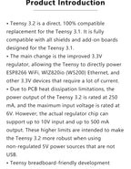 Teensy 3.2 Development Board MK20DX256 Cortex-M4 MCU Mini USB Interface ARM Microcontroller Core Board For Audio