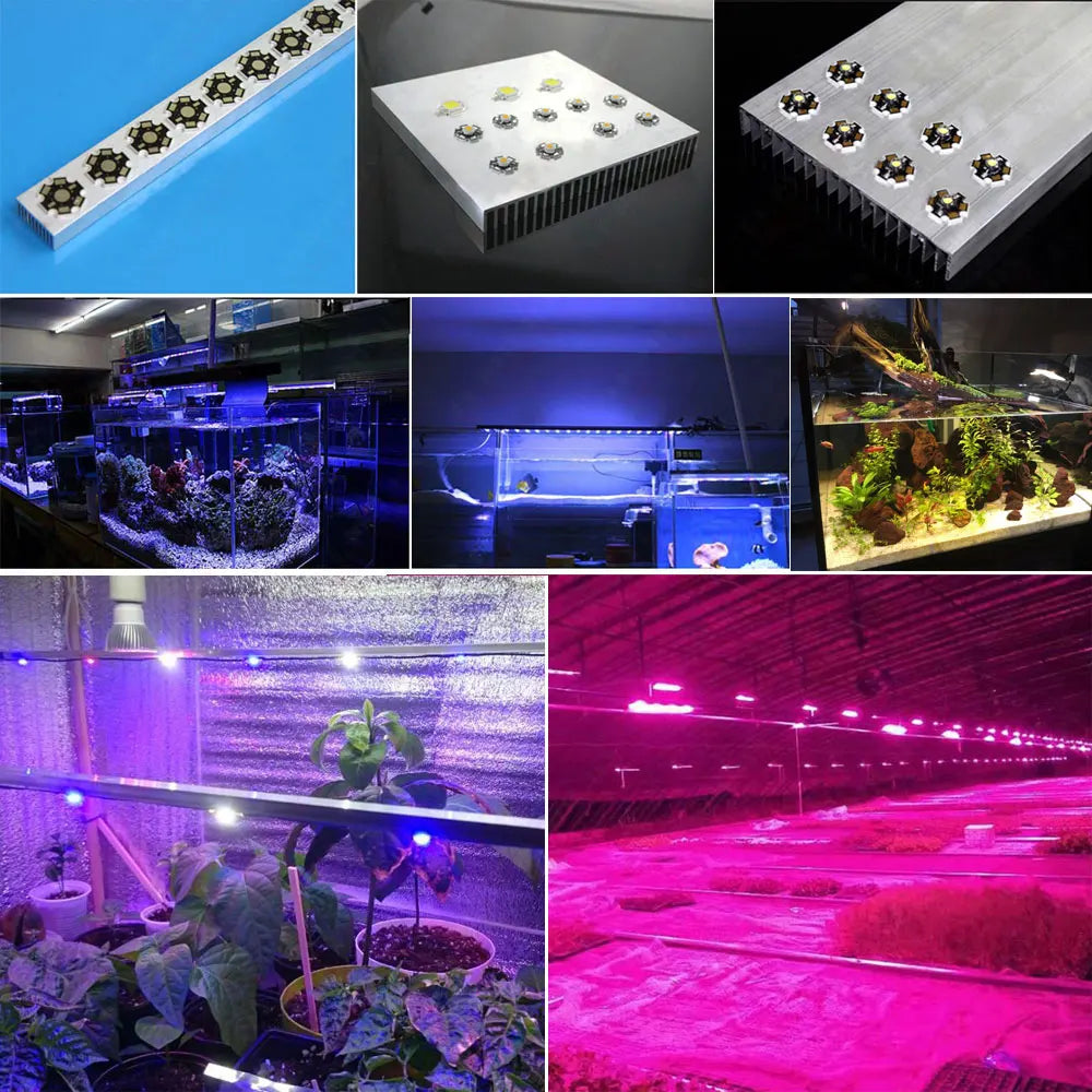 Driverless 3x1W 3x3W LED Chip DC 12V 24V Warm Cool White Red Green Blue Yellow UVA Purple Aluminum PCB For 1W 3W 5W Light Beads