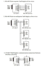 UOTEK Industrial RS232 to RS485 Adapter Converter RS 232 DB9 Connector RS-485 to RS-232 Isolated Half Duplex Anti-surge UT-2017