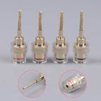 2/4Pcs 4MM Banana Female To 2MM Pin Connector HIFI Cable Adapter Plug Braided Copper Wire Socket