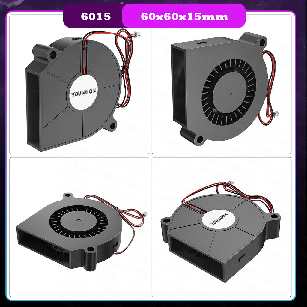 2PCS 5V USB Brushless Blower Cooling Fan USB Ventiliator Computer Case Cooler  PBT CPU Radiator USB Fan PC USB Gadgets