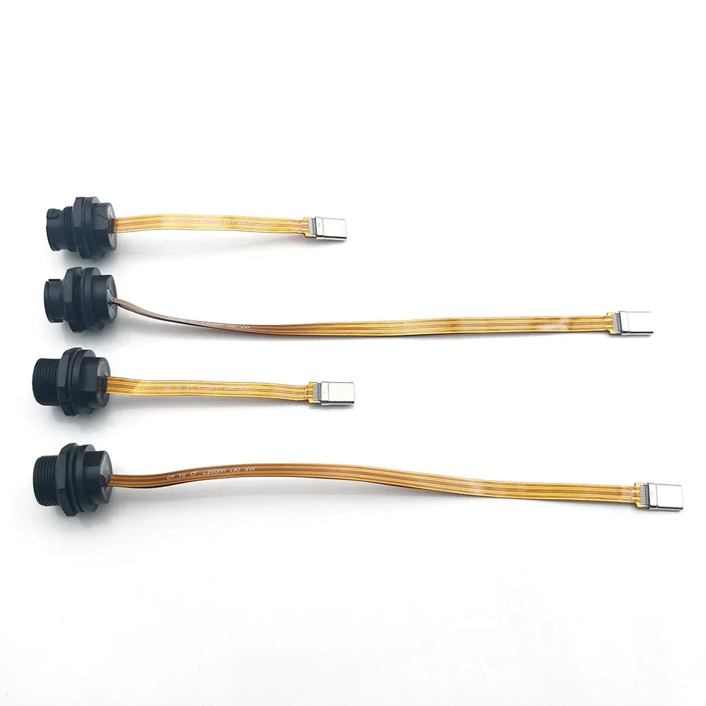 1PC TYPE C Threaded Snap FPC Waterproof Plug IP67 IP68 Data Connector USB3.1 Interface C-Type Male Female Plug Socket