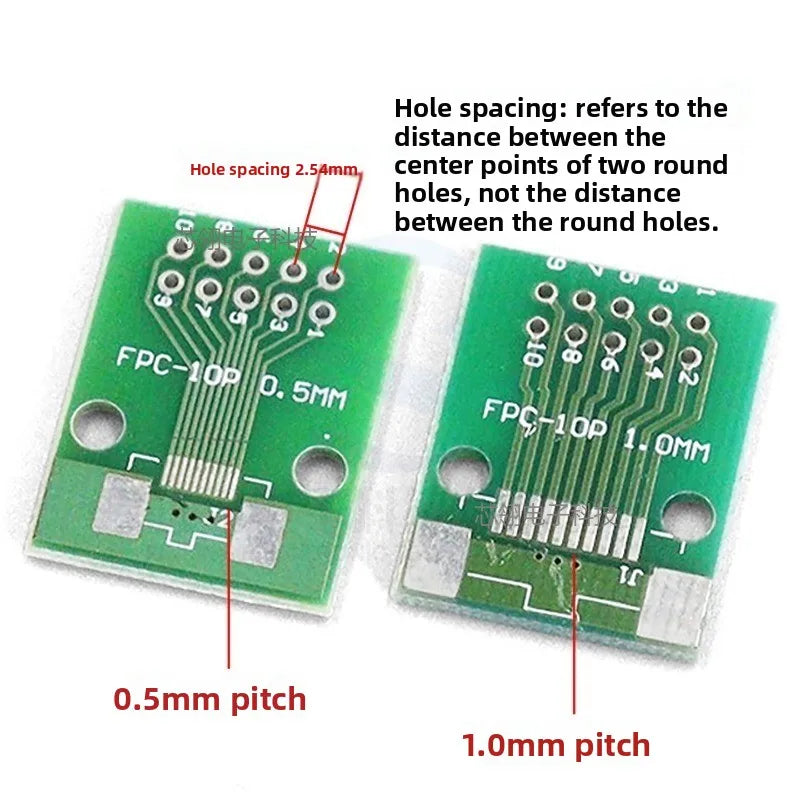 2pcs Double Side 0.5mm 1mm 4 5 6 8 10 12 20 40-96 Pin to DIP 2.54mm FPC/FFC SMT Adapter Socket Plate PCB Board Connector DIY KIT