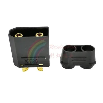 Amass XT90E-F Battery Connector XT90E Female Plug Gold-plated XT90 Mountable Connector Black Socket Or XT90H-M Quickly Charge