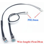 5/10/30/50Pcs/lot 5516 5528 Light Dependent Resistor Photoresistor Waterproof Cable Wire Monitoring Line Length 15CM 30CM