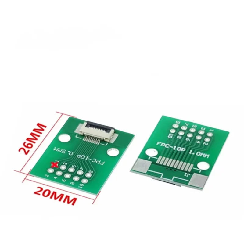 1PC FPC FFC to 2.54mm DIP PCB Adapter 0.5mm Pitch 6 8 10 12 14 20 30 40Pin SMT to Through Hole Connector for PCB Board Converter