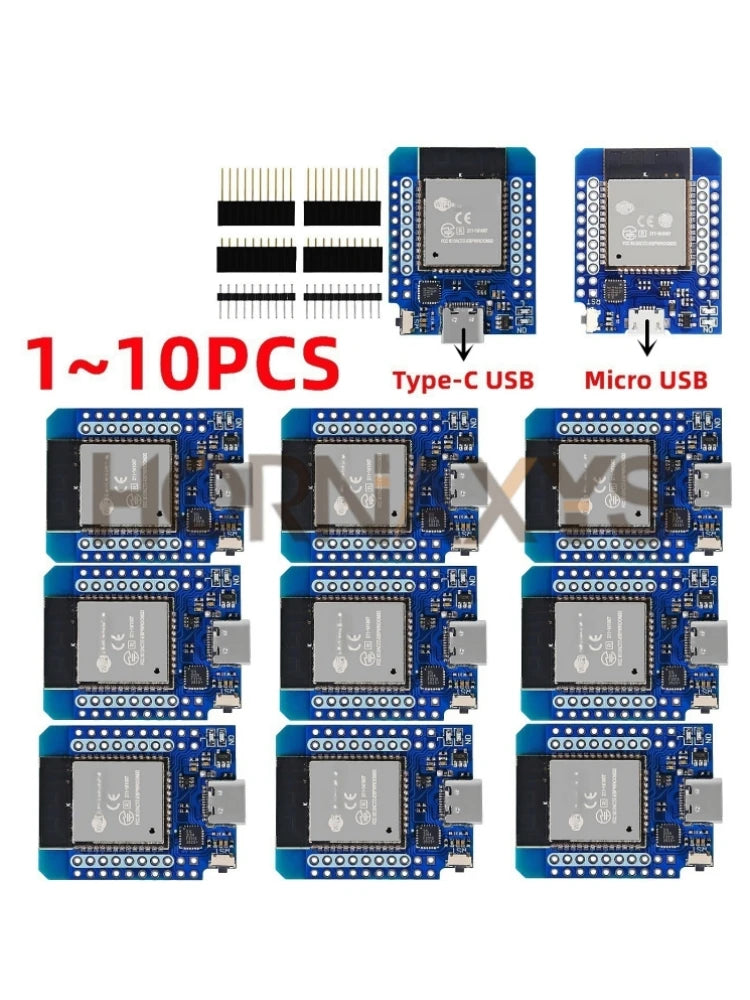 1-10PCS/ D1 Mini LIVE ESP32 ESP-32 WiFi+Bluetooth Internet of Things Development Board based ESP8266 Fully Functional TYPE-C