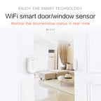 Tuya WiFi Door Sensor Window Anti-intrusion Door Open Close Burglar Security Alarm Magnetic Sensor Smart Life Alexa Google Home