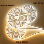 Dimmable COB LED Neon Strip Light 220V Dimmer Switch Power Kit High Density 288 LEDs Linear Lighting IP68 Waterproof Flex Ribbon