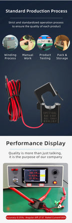 NJXSE OPCT10AL 1000/1 2000/1 3000/1 Clamp Sensor 5A 10A 20A 30A 50A 60A 80A High Quality AC CT Split Core Current Transformer