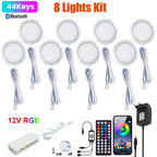 1 2 3 5 6 8 Lihgts RGB LED Cabinet Light 12V WiFi Bluetooth 24Key 44Key Remote Control Power Kit for Kitchen Wardrobe Lighting