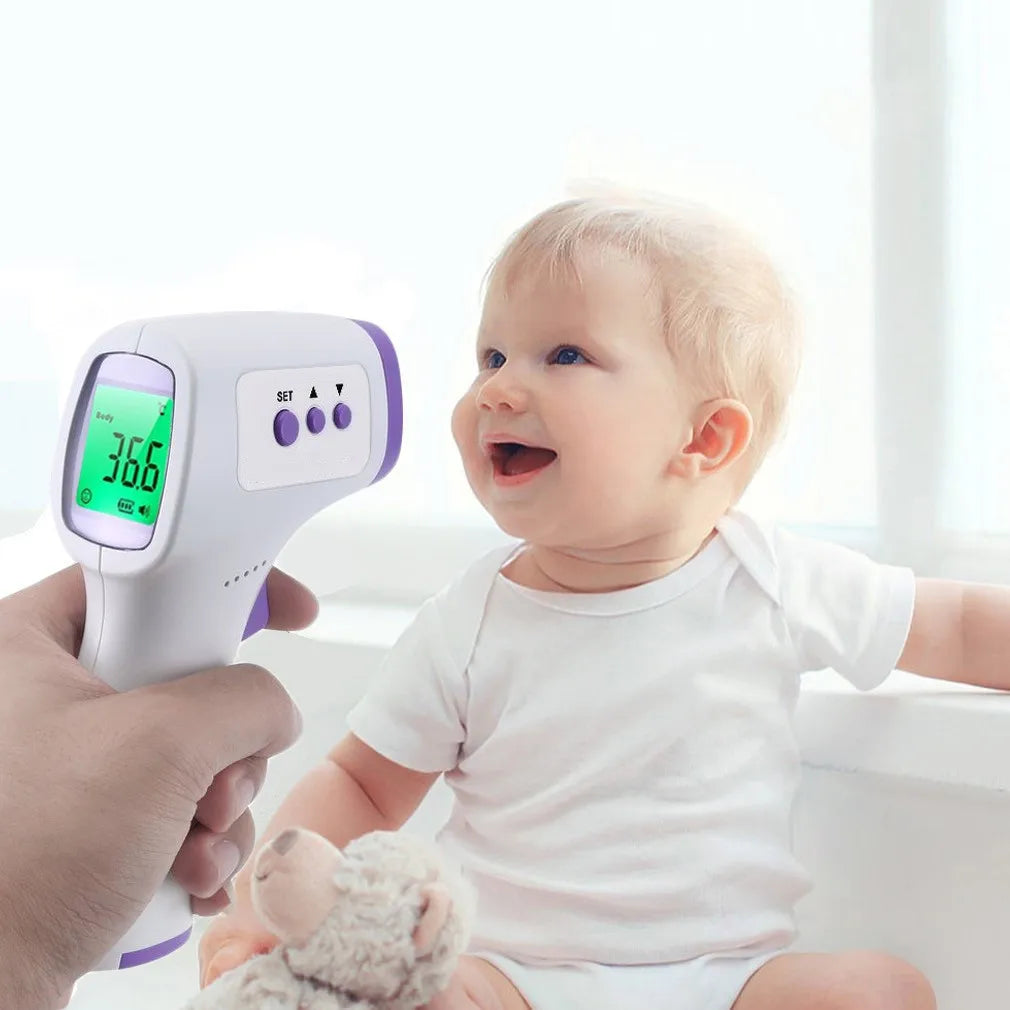 Multifunction Thermometer Three-color Backlit Display Forehead Thermometer Digital Display Infrared Alarm Human Body Thermometer