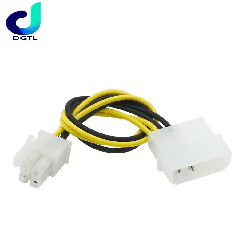 PC Computer Power Supply PSU EPS ATX/12V 4 pin IDE Molex to Motherboard 4-Pin P4 CPU Power Adapter Converter Cord Cable