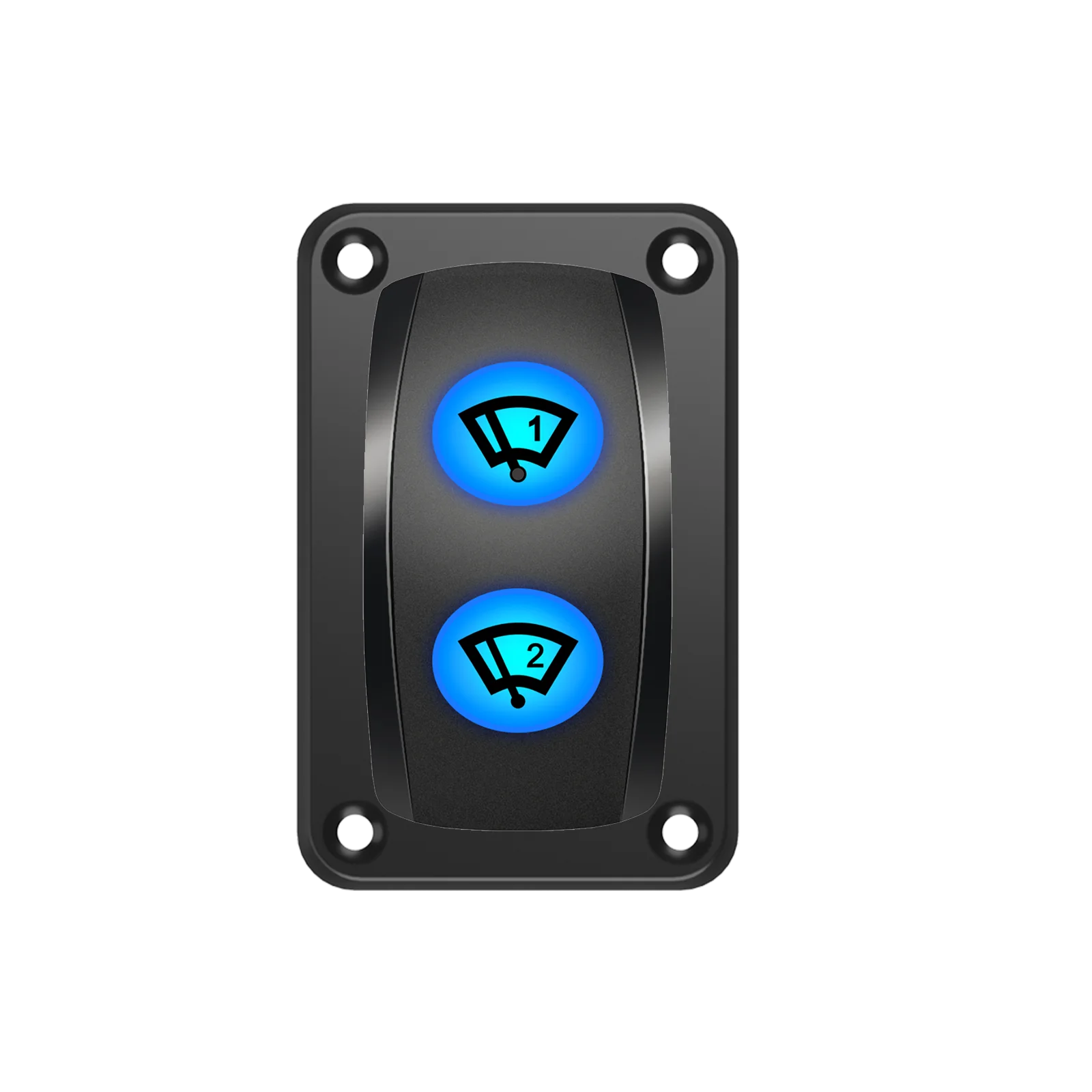 WINDSHIELD WIPER Rocker Switch DPDT 3 Position 2 In 1 Window Washer Switch 12V 20A Waterproof for CARS BOAT BUS RV SUV ATV UTV