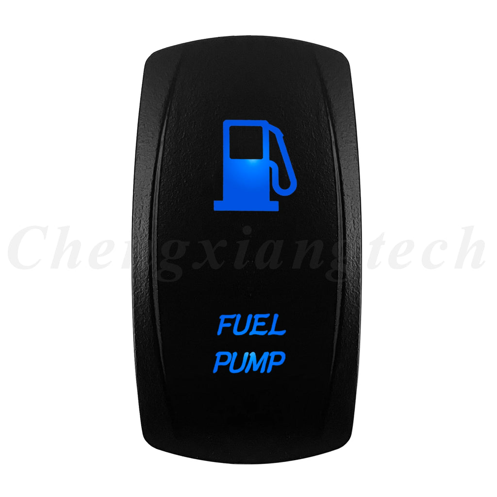 12V 20A Blue Led Car Boat Laser Rocker Switch ON OFF, (ON) OFF, ON OFF ON, (ON) OFF ON, (ON) OFF (ON) Waterproof