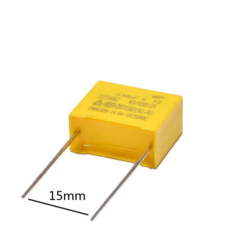 10PCS/Lot X2 Capacitor 275VAC 0.01 0.033 0.1 0.15 0.022 0.22 0.33 0.47 0.56 0.68 0.82 1 1.2 2.2uf  Polypropylene Film Capacitor