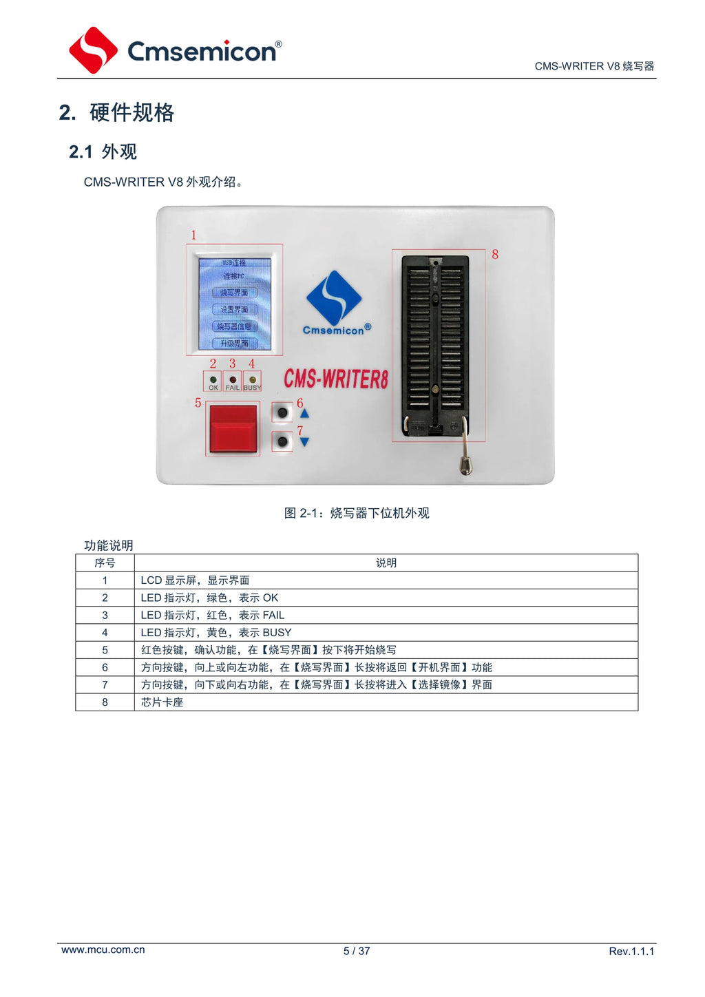 Original CMS-WRITER V8 medium micro 8051/A-R-M full series microcontroller offline burner