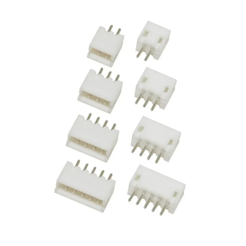 20 Sets JST ZH 1.5mm Pitch Wire-to-Board Connector Kit, Male/Female Housing & Terminals (2-10 Pin) for DIY Electronics