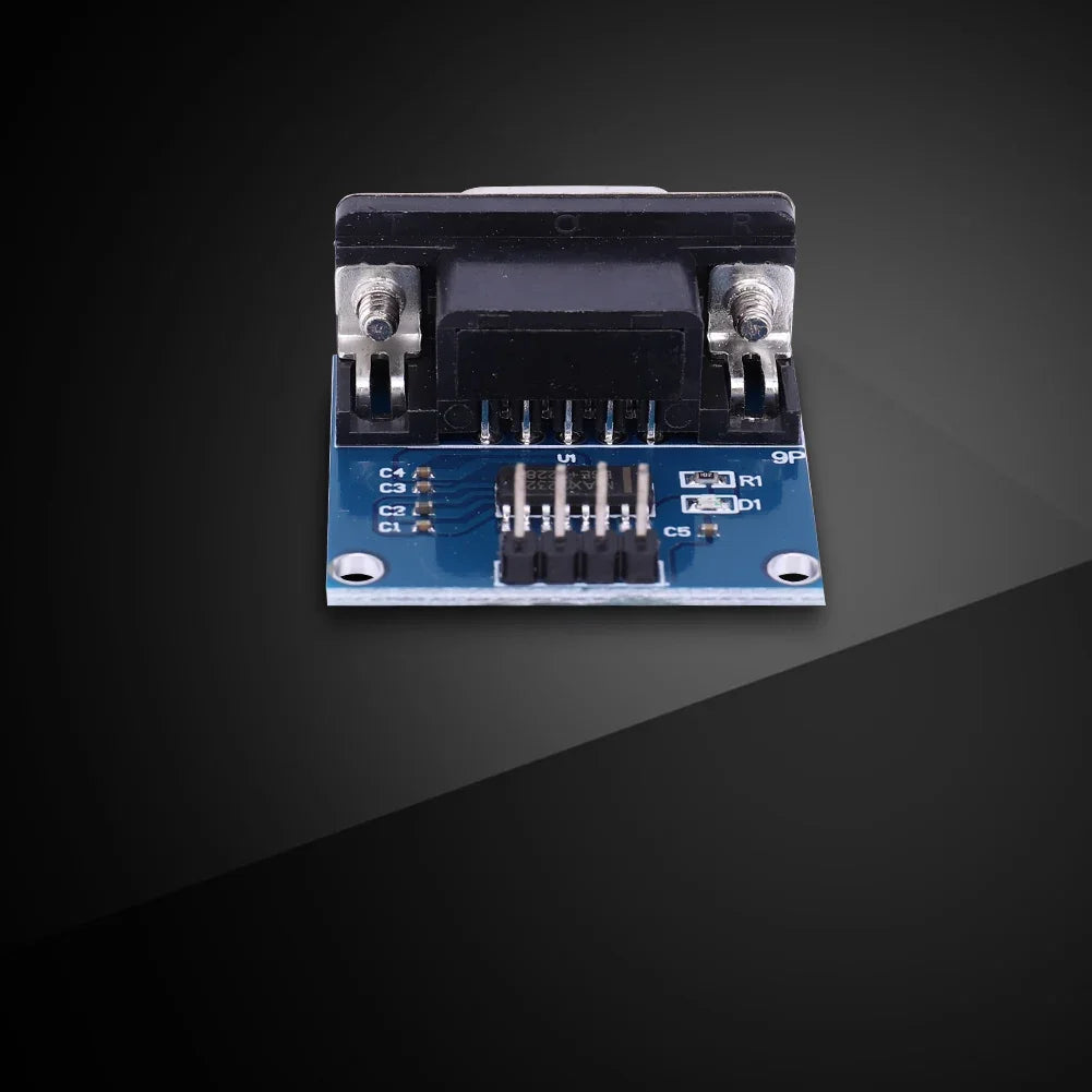 1-10PCS MAX3232 RS232 to TTL Serial Port Converter Module TX RX VCC GND Female DB9 Connector 3.3V-5.5V MAX232 Flashing Board