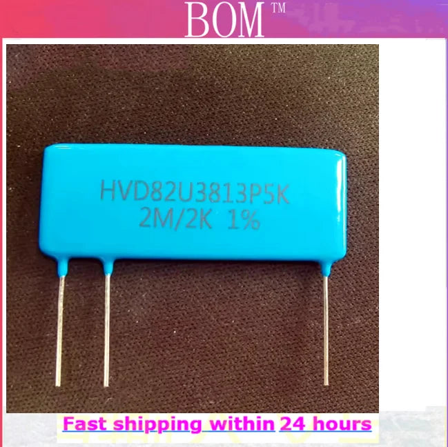 1PCS HVD82U3813P5K thick film non inductive high voltage divider resistor with a resistance of 2M/2K1% sampling resistor