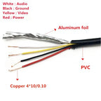 1Pcs M12 4Pin Aviation Connector Extension Cable 20CM Male to Male/Female GX12 Adapter for CCTV Camera Security DVR