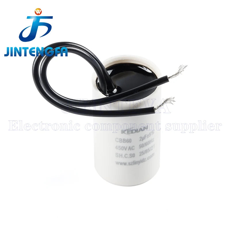 CBB60 450V AC Washing Machine Motor Starting Capacitor 4UF 6UF 8UF 10UF 12UF 16UF 20UF 25UF 30UF 40UF 45UF 50UF 60UF 70UF 80UF