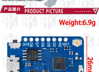 1PC ESP8266 Module for WeMos D1 Mini Pro – NodeMCU Board with 4M/16M Flash, CP2104 & External Antenna (for Arduino-Compatible)