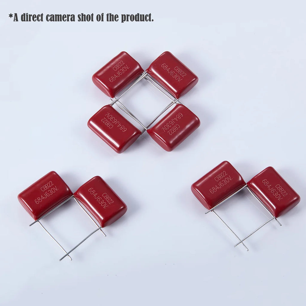 CBB22 Metalized Polypropylene Film Capacitor Assortment Kit 100PF to 820nF 100V-630V Electronic Component for Circuit DIY Repair