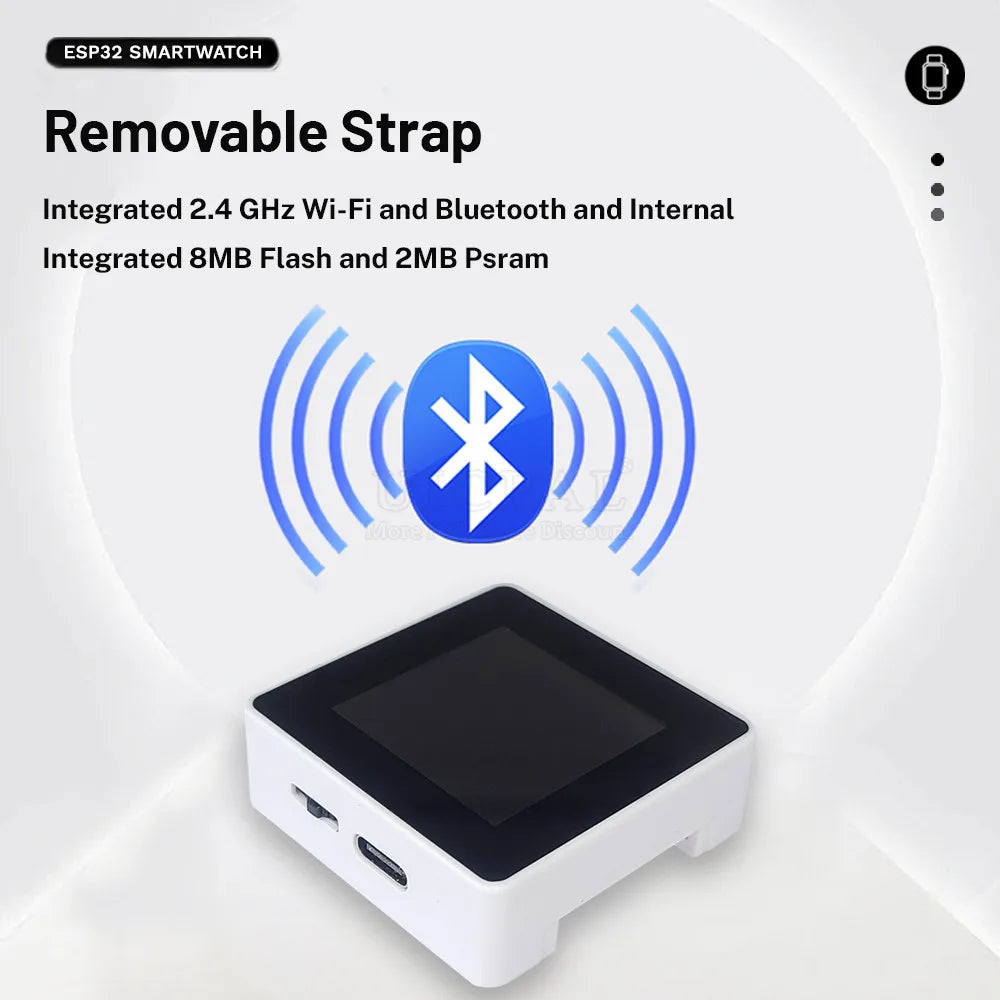 ESP32 Smart Watch BOX Development Board Wifi BT Module ESP32-BOX with 1.54 Inch TFT Screen MPU9250 BM8563 8MB Flash Type-C