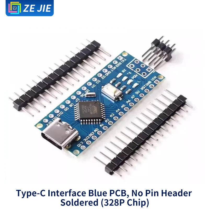 UNO R3 Development Board Kit, Improved Version ATmega328P MCU Module, Compatible with Arduino Nano