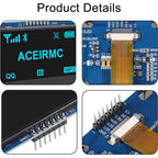 2.4" 2.42 inch 128x64 OLED LCD Display Module SSD1309 12864 7 Pin SPI/IIC I2C Serial Interface for Arduino UNO R3 C51