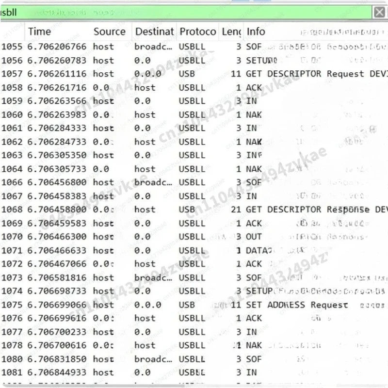 USB Protocol Analyzer 480Mbps USB Sniffer FPGA Based Data Capture Tool Compatible with Wireshark Open Source
