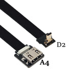 Camera 0.05M-1M FPC flexible cable drone aerial photo transmission FPV Micro HDMI to HDMI HD cable