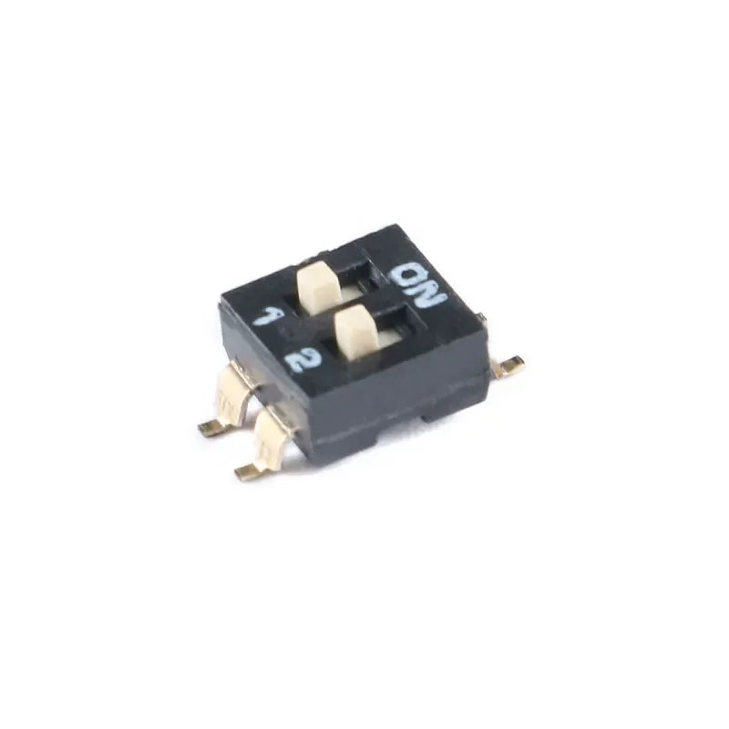 Slide Type SMT SMD Dip Switch Toggle 2.54mm 2Row 4Pin 2 Position/8 Pin 4 Position/ 16Pin 8 Position black Switch Gold Plated Pin