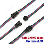 2 3 4 5 6 Pin JST SM LED Connector Cable 3A 5A Male Female Plug Wire Connector For Pixel Light WS2812 Led Strips Driver Battery