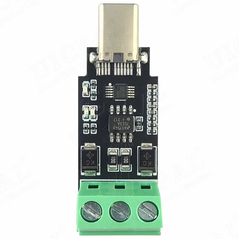 Type-C to RS485 Conversion Module for Android Serial OTG USB Type-C to 485 Converter Modules 600W Protection 3PIN