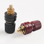 2pairs M6 Thread Screw Terminal High Current Binding Post Insulating Plastic Brass Binding Post Terminal Connector For Welding