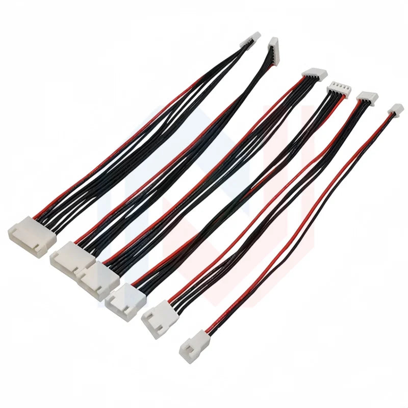 JST XH 2.54mm Pitch 2s/3s/4s/5s/6s/7s/8s 22AWG Silicone Wire Lipo Balance Wires Extension Cable Connector XH2.54 Male to Female