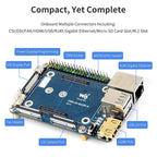 Mini Base Board for Raspberry Pi Compute Module 4 CSI DSI FAN USB HDMI-Compatible RJ45 Gigabit Ethernet M.2 Slot for CM4