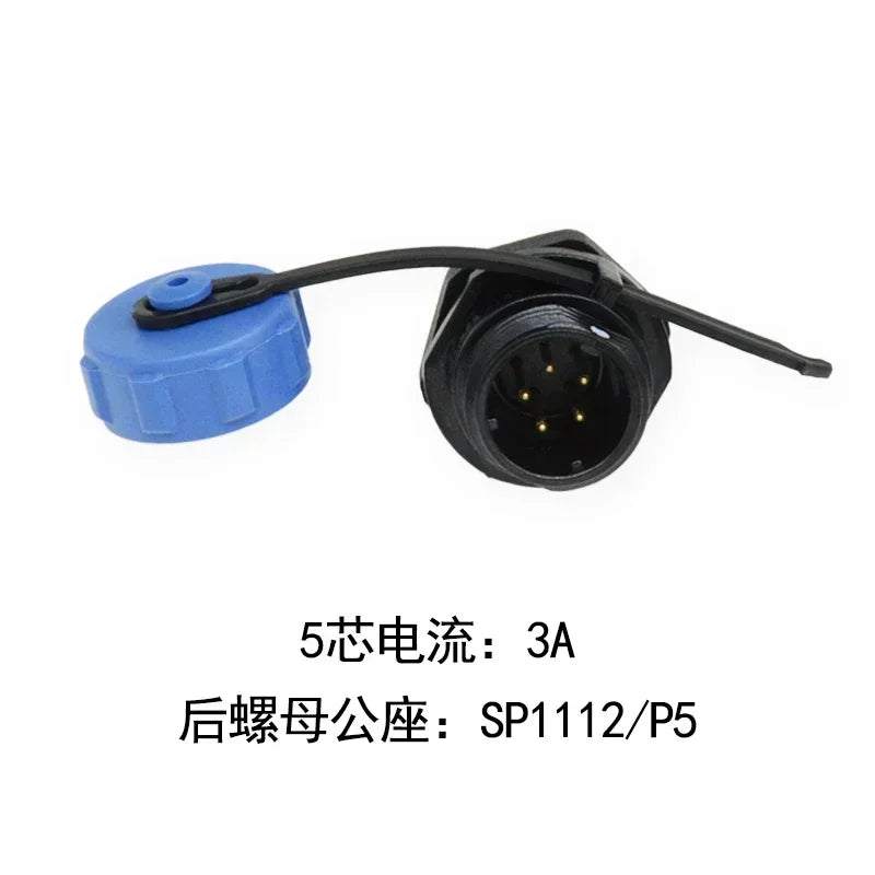 WEIPU IP67 SP1110/S SP1112/P  Female Plug Male Socket 2 3 4 5Pin Waterproof  Aviation Connector Power Adapter Charger SP11