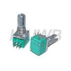 5pcs 15mm Shaft 3/6/8pins RK097 RV097NS B5K B10K B50K B100K B500K Audio Amplifier Sealed Linear Volume Potentiometer Resistor