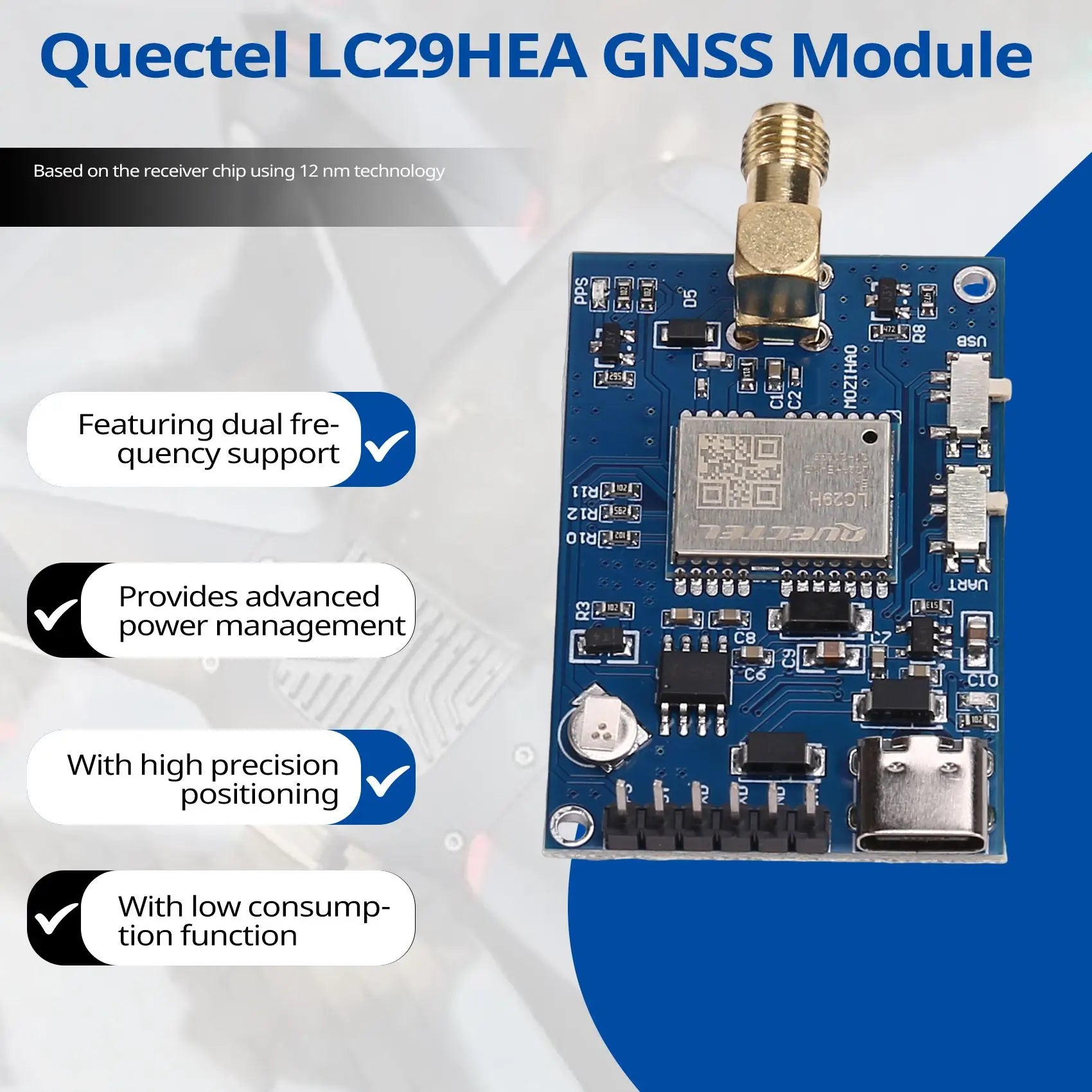 LC29HEA High Centimeter Level RTK Module LC29HEA ABS