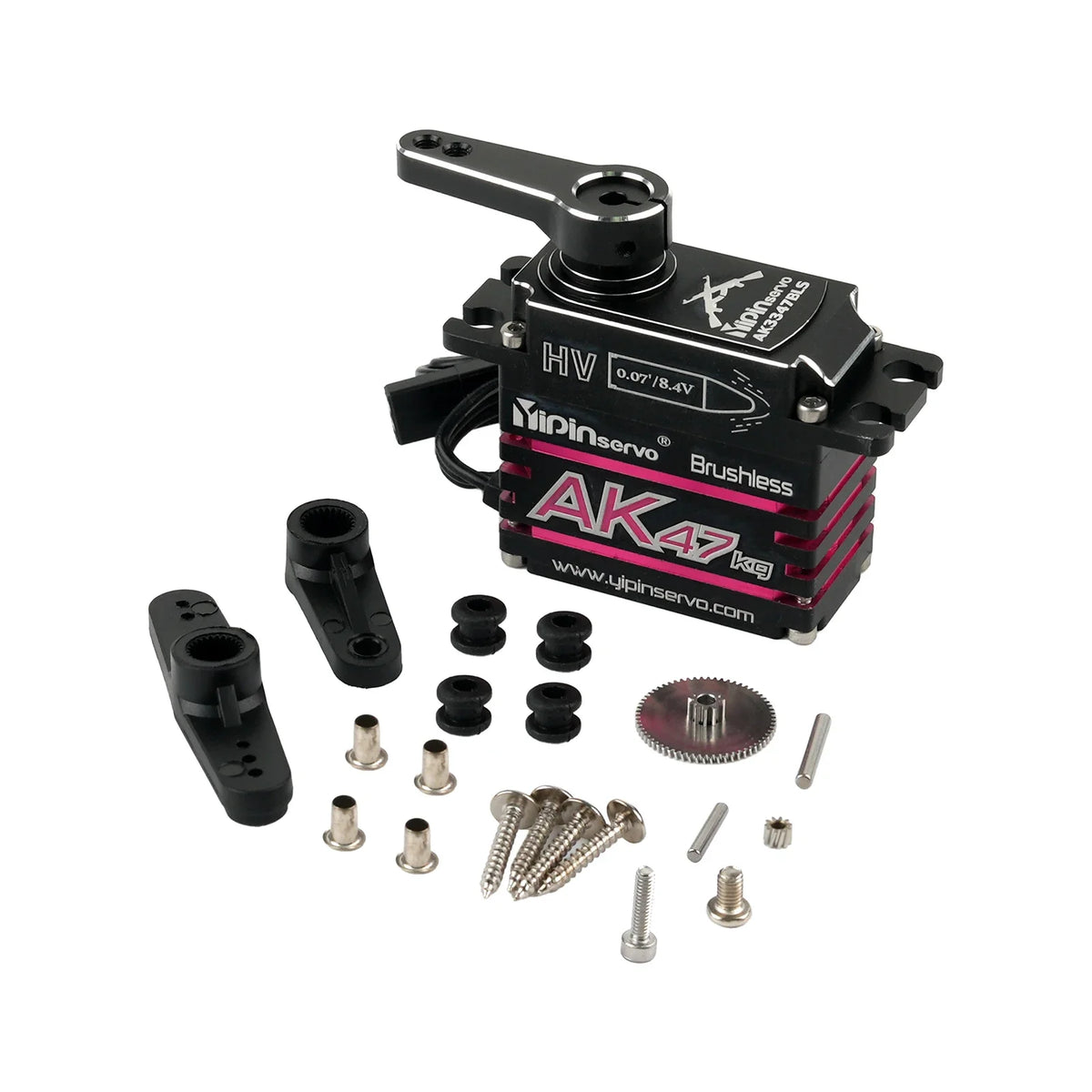 GXservo Waterproof Brushless Servo Metal Stainless Steel Gear 47kg High Torque 0.07sec Motor For Traxxas TRX4 Axial SCX10 RC Car