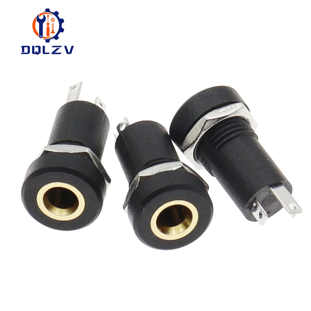 1/3/5PCS 3.5MM Audio Jack Socket Stereo 3 Pole Solder Panel Mount With Nut Connector Headphone Female Socket PJ-392A PJ392A