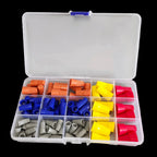 90PCS Twist Screw Cap Wire Connectors Kit Quick Splice Electrical Cable Terminals P1 P2 P3 P4 P6 for Wiring Projects