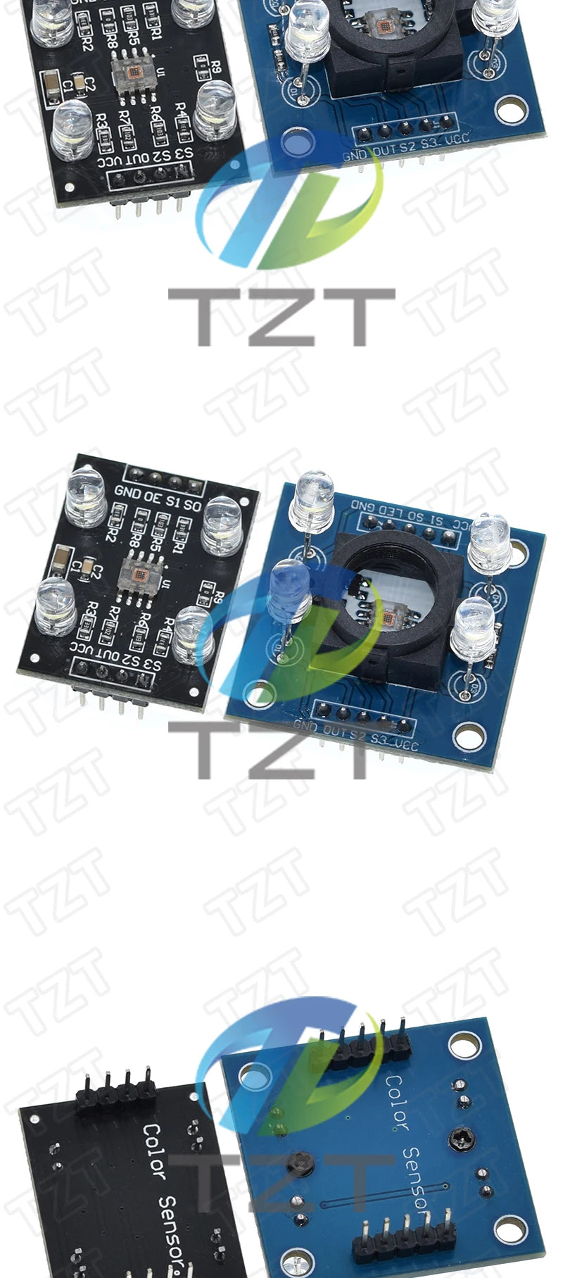 TZT Color Recognition Module TCS230 TCS3200 Color Detection Module Color recognition Module For Arduino DIY Module DC 3-5V Input