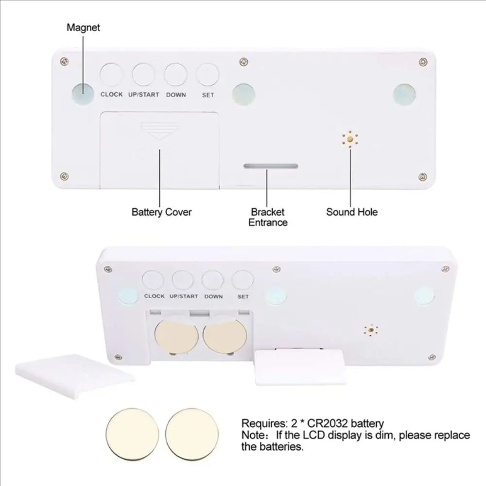 999 Days Digital Countdown Timer Reusable Digital Display Countdown Clock Time Management Electronic Count Down Clock Home Use